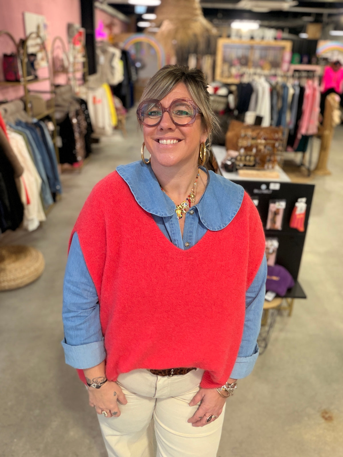 Pull sans manche Angela - 8 coloris